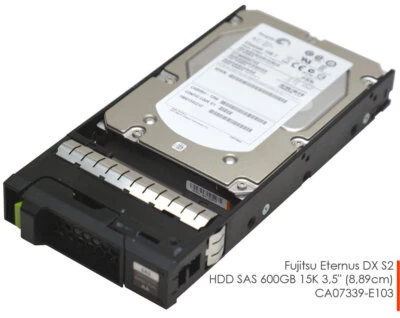 Fujitsu Ethernus Dx S2 HDD SAS 600GB 15K 3,5 " 9cm CA07339-E103 CA05954-1256 ET1 - Image 1 of 4