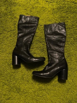 Maison Martin Margiela avant garde real leather high boots size 37 - Image 1 of 4