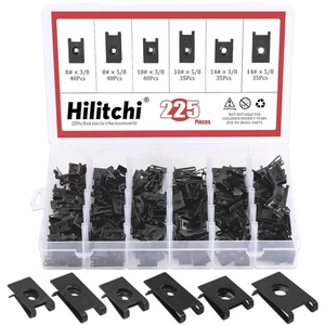 225-teiliges U-Muttern-Sortiment schwarz Phosphat-Finish rostbeständig breite Palette Kit Aut - Bild 1 von 7