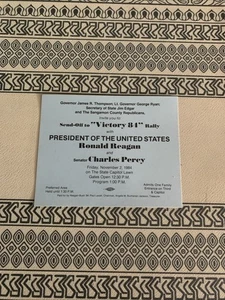 1984 President Ronald Reagan “Victory 84” Rally Invitation Hard to Find RARE - Picture 1 of 5