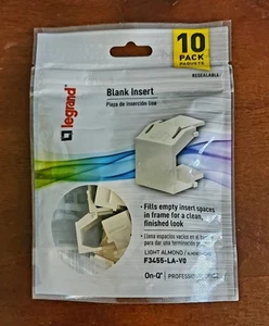 Paquete de 10 insertos en blanco Legrand grado profesional - Imagen 1 de 2