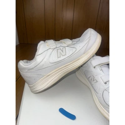New Balance 577 WW577VW White Walking Shoes Women's Size 10 2E Hook Loop - Image 1 of 4