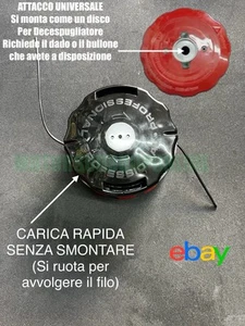 TESTINA DECESPUGLIATORE W4 BATTI E VAI PER ECHO SHINDAIWA ATTACCO UNIVERSALE - Foto 1 di 2