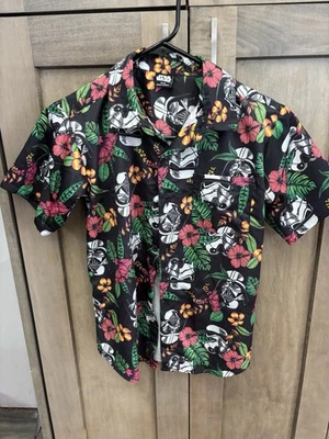 Darth Vader Star Wars Button Shirt, Disney Star Wars Hawaiian Shirt, Kids 10-12 - Image 1 of 3