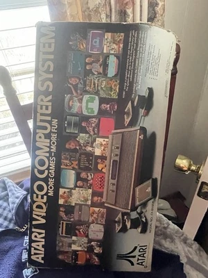 Atari 2600 Video Computer System Console w/ Box + 40 Game Lot, Untested, As-Is - Image 1 of 4