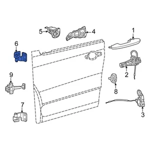 For Fiat 500L 2014-2020 Fiat 68200962AA Rear Left Upper Door Hinge - Picture 1 of 2