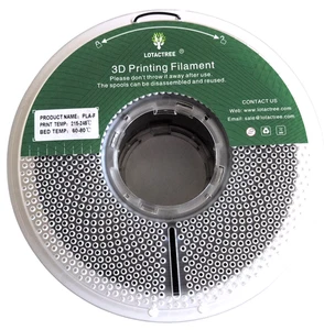 LOTACTREE Black PLA Force Filament 1.75mm, 3D Printer Filament PLA +/- 0.03 - Picture 1 of 5