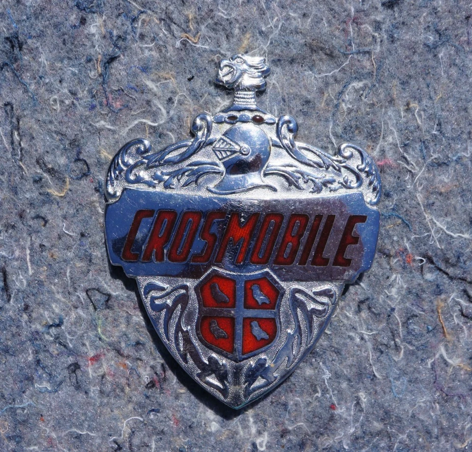 Винтажный значок эмблема CROSMOBILE украшение производителя автомобиля CROSLEY - Изображение 1 из 4