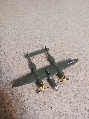 Corgi Fighter Scramble WWII US P-38 Lightning Gentle Annie Diecast Toy Plane - Image 1 of 4