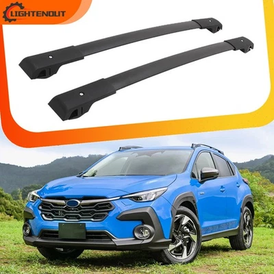Barras transversales de rieles de techo 2P para Subaru XV Crosstrek 2024 2025 Carrier Cargo Foto 1 de 4