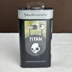 ¡NUEVO Y PRECINTADO! Auriculares Skullcandy Titan plateados y negros de alta definición S2TTCB-047 ¡NUEVOS EN PAQUETE! - Imagen 1 de 6