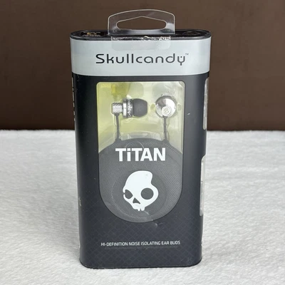 NEW & SEALED! Skullcandy Titan Silver & Black Hi-Def Ear Buds S2TTCB-047 NIP! - Image 1 of 4