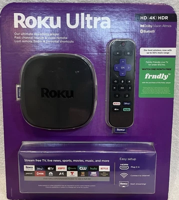 ROKU ULTRA 4K UHD 4800 Streaming Media Player with Voice Remote BRAND NEW - Image 1 of 2