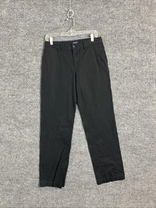 Polo Ralph Lauren Boys Chino Pants Size 20 Black Flat Front Cotton Preppy Casual - Picture 1 of 10