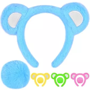 Bear Ears Headband and Tail Set Bear Costume Animal Ears Costume for Adult Wo... - Picture 1 of 7
