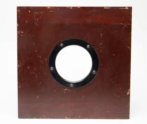 6.75x6.75" Wooden Lens Board 56mm 56.5mm 57mm Thread Flange Hole 6 3/4" - Picture 1 of 22