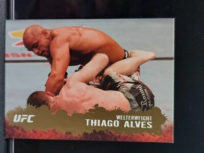 Thiago Alves #22 2009 Topps UFC Round 2 Thick Gold Parallel - Image 1 of 2