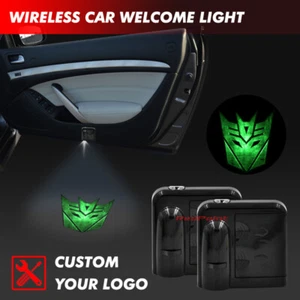 Car Door Green Transformers Decepticon Projector Shadow Light Wireless Infrared - Picture 1 of 6