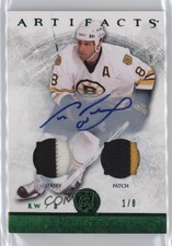 2012-13 Upper Deck Artifacts Emerald Jersey/Patch /8 Cam Neely #9 Patch Auto HOF