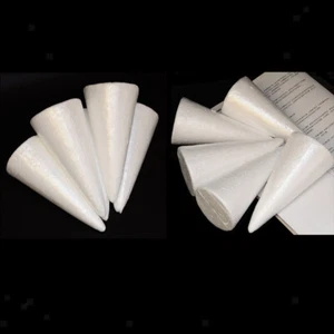 30 Pieces 150mm Blank DIY Christmas Tree Cones Styrofoam Styrofoam Foam for - Picture 1 of 12