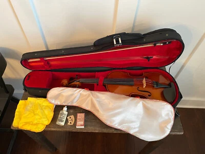 2005 Samuel Eastman Violin VL80 4/4 With Bow + Case NICE Full Size - Image 1 of 4