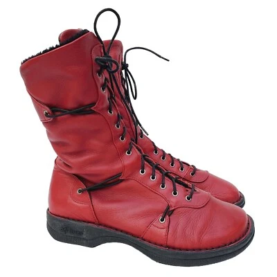Dromedaris Rasha Buttery Soft Red Leather Boots Sz: 36 US 6 Festi Boho $220 Msrp - Image 1 of 4