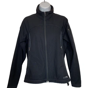 REI Jacke Damen Langarm Small Full Zip schwarz Taschen Flanell gefüttert - Bild 1 von 12