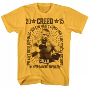 Camiseta para hombre Creed Boxing Película You Can Hit Or Get Hit Keep Moving Forward - Imagen 1 de 5
