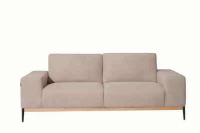 Sofa Couch 3-Sitzer *Karl* Federkern Polstermöbel sandgrau 3er Polstersofa NEU - Bild 1 von 4