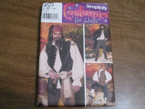 SIMPLICITY SEWING PATTERN PIRATE JACK SPARROW COSTUME 4923 SIZE L-XL - Picture 1 of 2