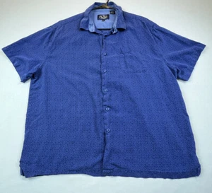 Nat Nast Luxury Originals Men’s XL Silk Blend Short Sleeve Button Down Shirt - Picture 1 of 9