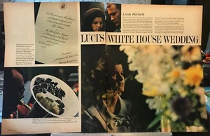 Luci's White House Wedding - Luci Baines Johnson Article Look Magazine 8-8-66 - Picture 1 of 3