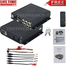 Car DVR Audio Video Recorder AHD 4CH Real-time Car DVR Digital Video+ Remote 12V