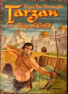 Vintage TARZAN die STADT DER GOLDBURROUGHS Hardcover 1954 Whitman Pub illustriert EUC - Bild 1 von 3