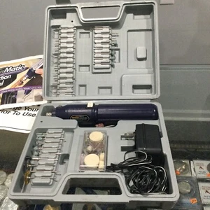 ROTO MATIC high speed rotary tool 3.6v 10000 rpm lots of accessories With Case - Picture 1 of 9