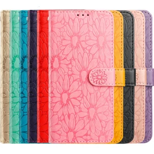 For Samsung A12 A13 A32 A22 A52 A51 M06 Daisy Leather Wallet Case Phone Cover - Picture 1 of 22