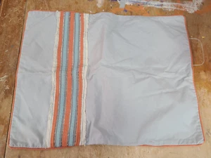 Restoration Hardware Baby & Child "Gray w/Blue Orange Stripes" Standard Sham - Picture 1 of 5