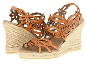 Eric Michael Jillian Tan Espadrille Wedge Heel Sandal EU sizes 35-42/5-12/NEW!!! - Picture 1 of 1