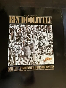 1992 Promotion Poster Bev Doolittle WOODLAND BEGEGNUNG Greenwich Workshop 24x28 - Bild 1 von 5