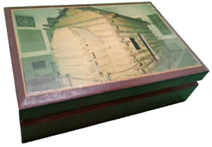 Abraham Lincoln birthplace cabin KY Hodgenville souvenir box vintage - Picture 1 of 4