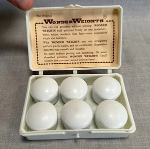 Pesi meraviglia originali set 6 pezzi con scatola - cucire modelli frabrici non appuntabili - Foto 1 di 5