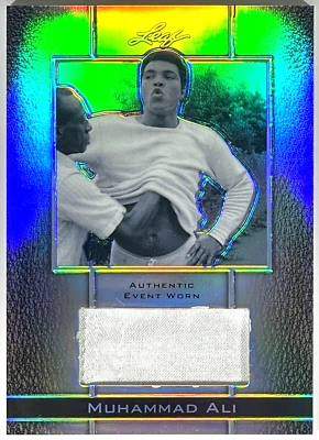 2011 Leaf Metal Silver Muhammad Ali Authentic Event Worn Relic #EWM-26 /70 - Image 1 of 2