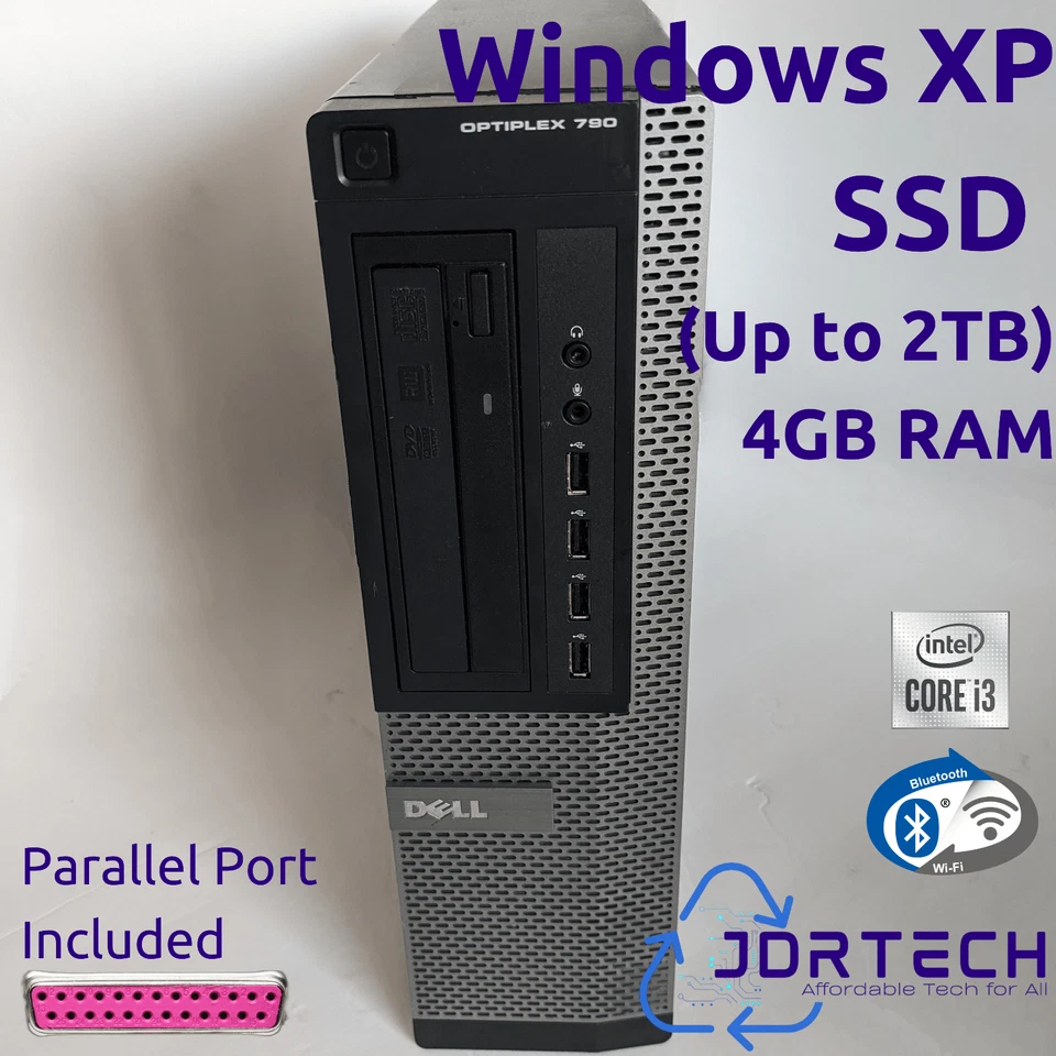 Customizable Window XP Pro Dell Optiplex 790 Intel Core i3 SSD 4GB WiFi,Upgrades - Image 1 of 4
