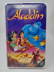 Aladdin VHS 1993 Disney Robin Williams Ron Clements Gilbert Gottfried Family - Picture 1 of 9