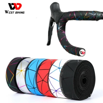 WEST BIKING Soft Road Bike Bicycle Handlebar Tape Cycling Handle Bar Tape a Pair