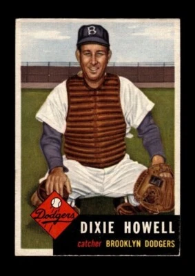 Ex. to Ex.-Mt. 1953 Dixie Howell Topps Baseball Card #255/Brooklyn Dodgers - Image 1 of 2