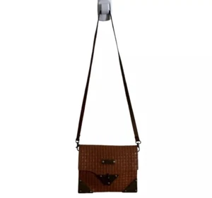 Armand De Paris Vintage Genuine Leather Luggage Style Purse Woven Bag Luxury - Picture 1 of 16