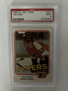 1981 O-PEE-CHEE OPC Tim Kerr Rookie #251 PSA9