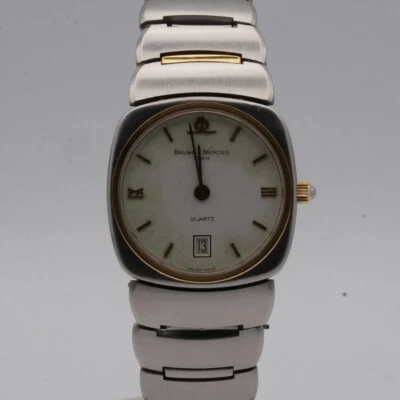 Baume & Mercier Riviera Reloj Damas Cuarzo De Colección Raro 25mm Acero/Dorado 2 BM064 Foto 1 de 4