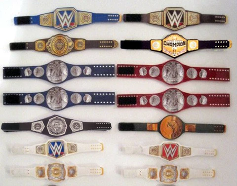 14 Custom Unofficial Wrestling Figure Belts WWE CURRENT 2021 (FIGS NOT INCLUDED) Cover